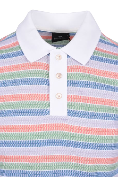 PAUL SMITH REG FIT SS POLO MULTI COLOURED - Image 2
