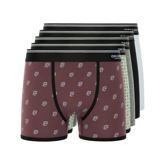 Crosshatch - "Motifix" Boxershorts für Herren (5er-Pack) (Bunt) - Image 1