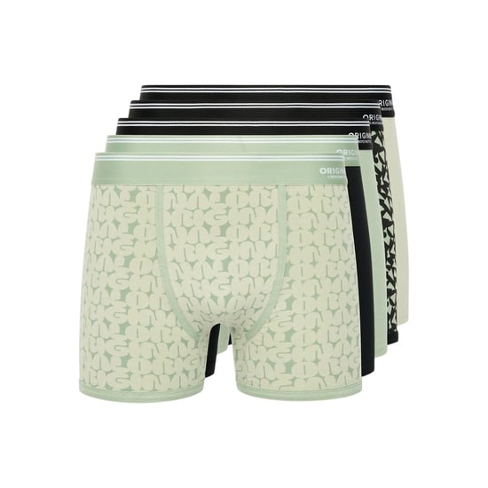 Crosshatch - "Dringal" Boxershorts für Herren (5er-Pack) (Grün) - Image 1