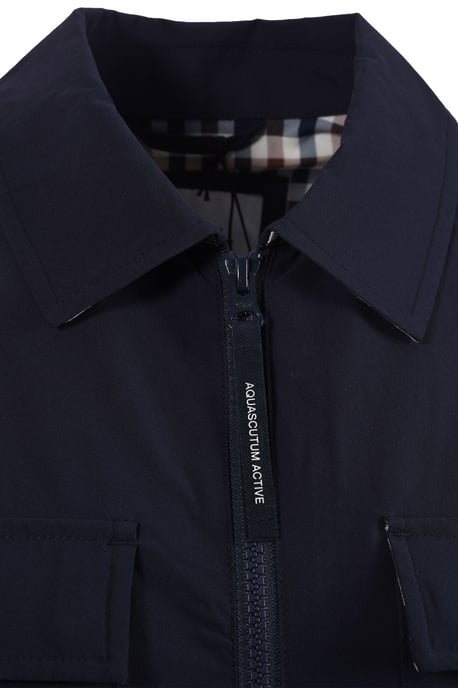 AQUASCUTUM SHELL SP OVERSHIRT NAVY - Image 4