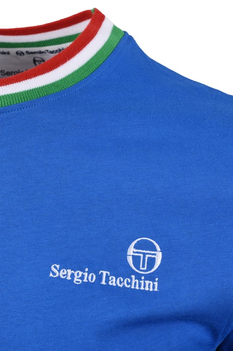 SERGIO TACCHINI RAINER FC T-SHIRT STRING BLUE/FERN GREEN/ADRENALINE RED - Image 3