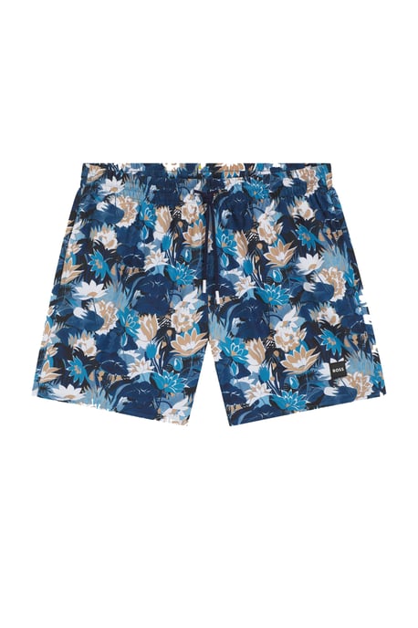 Boss Black BOSS PIRANHA SWIM SHORTS BLUE - Image 4