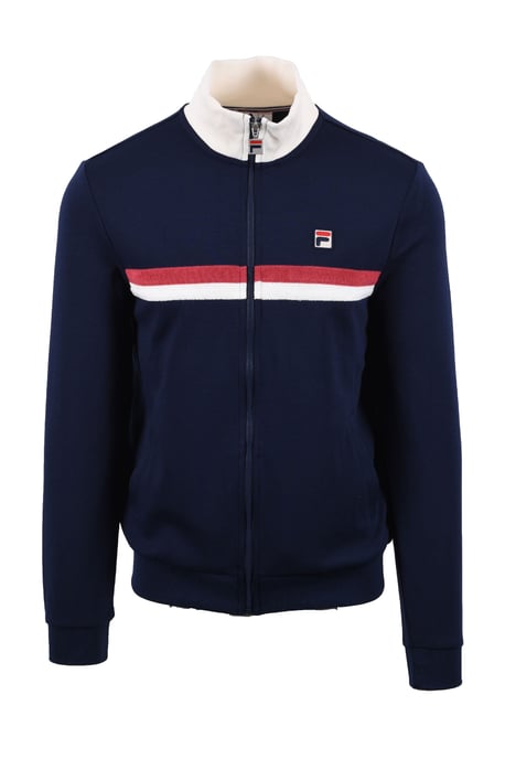 FILA ENRICO TRACK JACKET FILA NAVY/GARDENIA/GARNET - Image 1