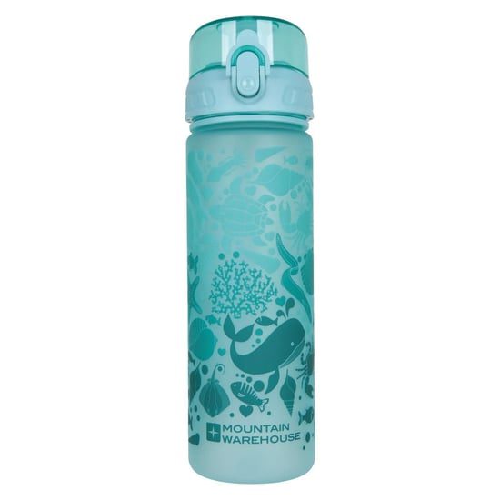 Mountain Warehouse - Wasserflasche für Kinder , Fisch, Ohne BPA, 500ml (Türkis) - Image 1