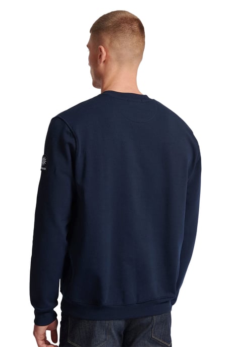 SANDBANKS BADGE LOGO SWEATSHIRT NAVY - Image 3