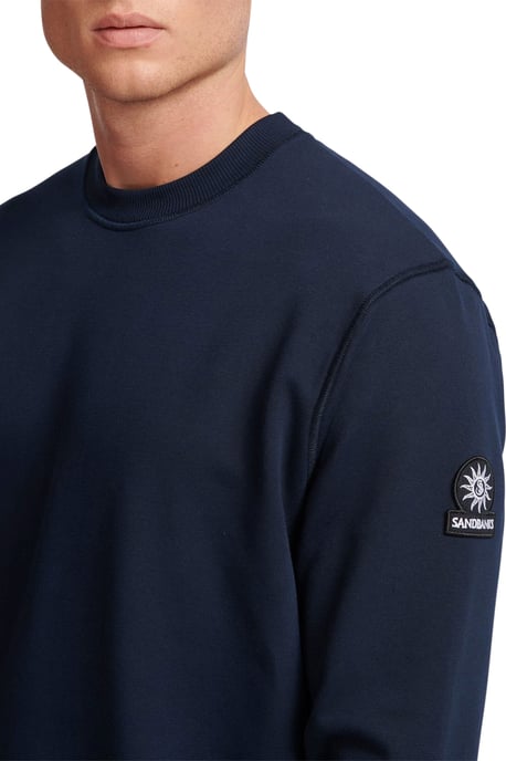 SANDBANKS BADGE LOGO SWEATSHIRT NAVY - Image 4