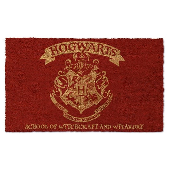 Harry Potter offizielle Welcome To Hogwarts Türmatte (Rot) - Image 2