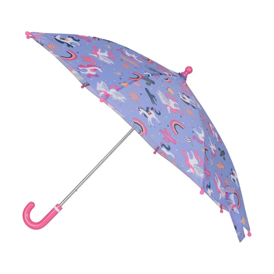 Mountain Warehouse - Kinder Einhorn Faltbarer Regenschirm (Flieder) - Image 1
