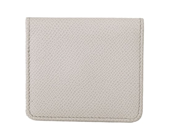 Dolce & Gabbana White Dauphine en cuir Holder Pocket Wallet Conservain Men's Bas - Image 3