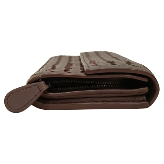 Bottega Veneta Intrecciato Continental Lange Brieftasche aus braunem Leder - Image 4