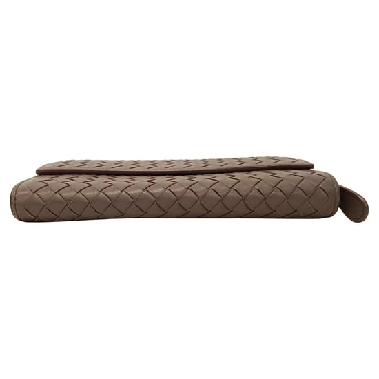 Bottega Veneta Intrecciato Continental Lange Brieftasche aus braunem Leder - Image 5