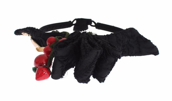 Dolce & Gabbana Diadem Haarband Tiara Beerenfrucht Kristall Schleife Haar - Image 3
