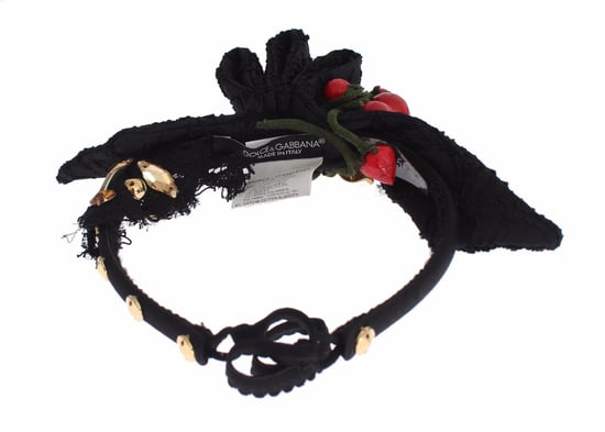 Dolce & Gabbana Diadem Haarband Tiara Beerenfrucht Kristall Schleife Haar - Image 6