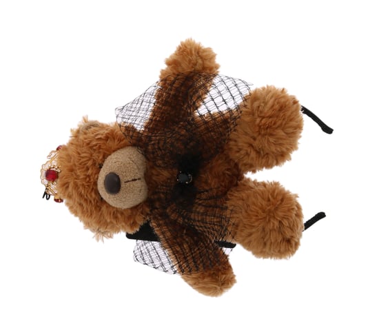 Dolce & Gabbana Teddy Bear Gold Crystal Krone Tiara Diadem Haarband - Image 6