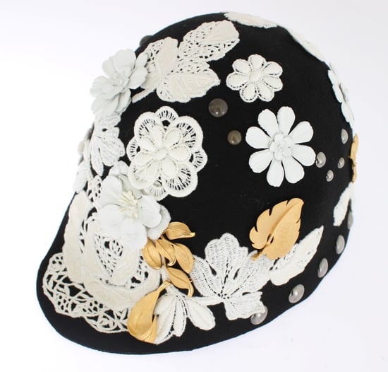Dolce & gabbana laine noire blanc floral gol feuille de feuilles - Image 5