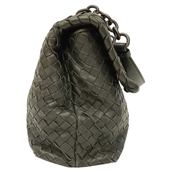 Bottega Veneta Medium Olimpia Schultertasche aus grauem Nappaleder - Image 3