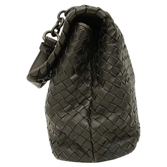Bottega Veneta Medium Olimpia Schultertasche aus grauem Nappaleder - Image 4