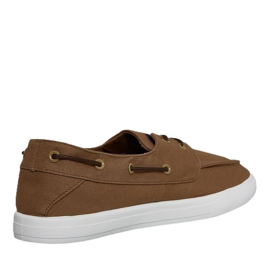 Penguin Segler Leinenschuhe für Herren in Tan mit Schnürung - Image 2