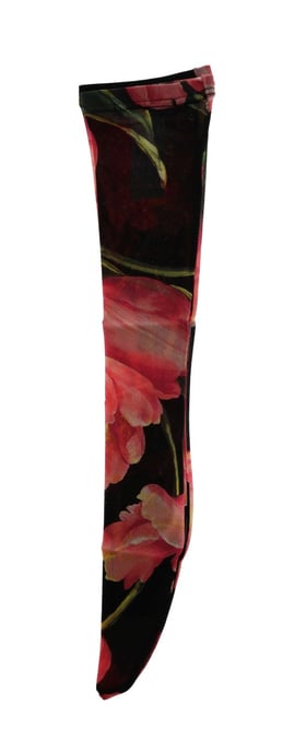 Dolce & Gabbana Mehrfarbige Blumige Tulpen-Nylon-Socken - Image 4