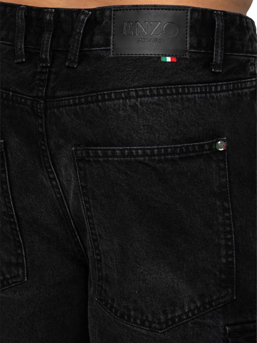 Enzo Milano | Herren Cargo-Jeans mit weitem Bein - Image 5