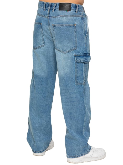 Enzo Milano | Herren Cargo Jeans mit weitem Bein - Image 2
