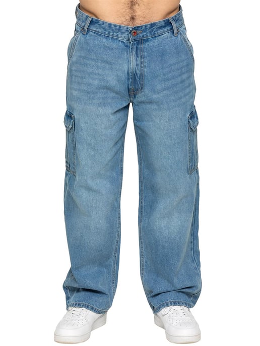 Enzo Milano | Herren Cargo Jeans mit weitem Bein - Image 3