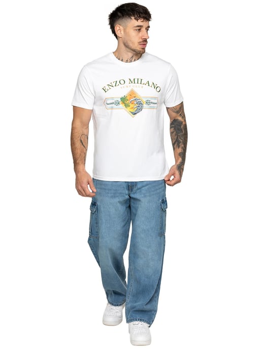 Enzo Milano | Herren Cargo Jeans mit weitem Bein - Image 5