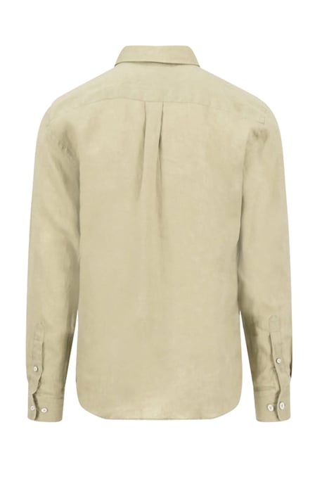 FYNCH-HATTON LONG SLEEVED LINEN SHIRT PISTACHIO - Image 2