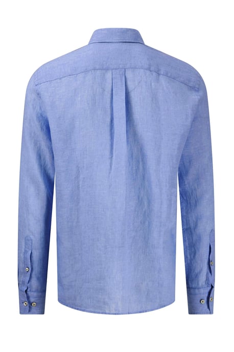 FYNCH-HATTON LONG SLEEVED LINEN SHIRT STRONG BLUE - Image 2