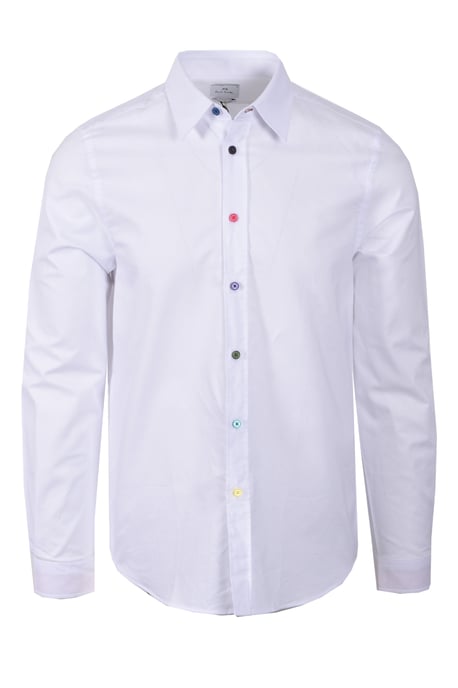 PAUL SMITH LS TAILORED FIT SHIRT WHITE - Image 1