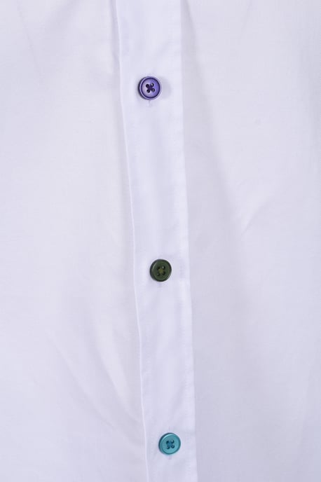 PAUL SMITH LS TAILORED FIT SHIRT WHITE - Image 3