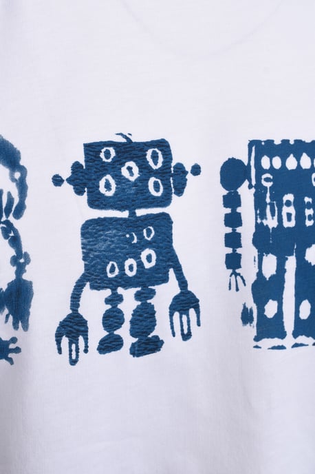 PAUL SMITH REG FIT ROBOTS T-SHIRT WHITE - Image 3