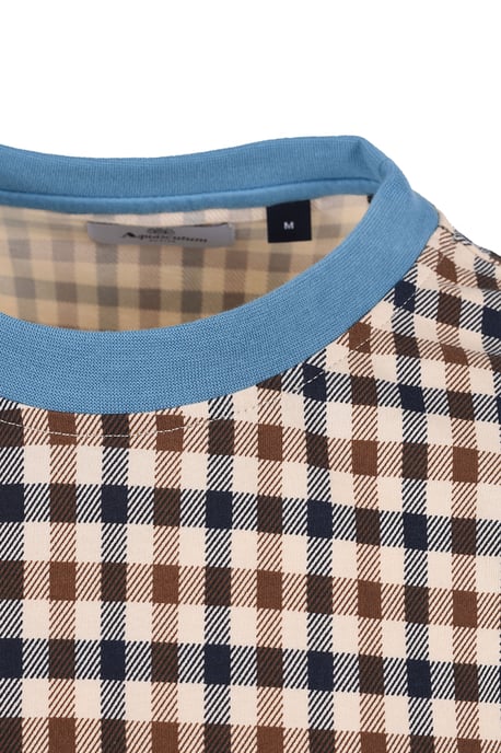 AQUASCUTUM CLUB CHECK T-SHIRT AVIO - Image 3