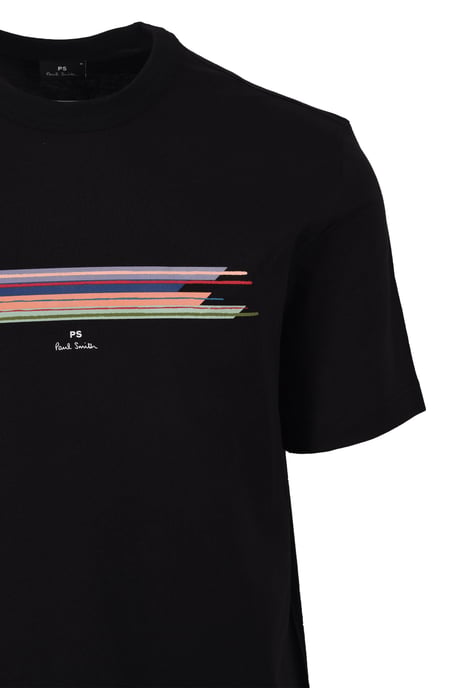 PAUL SMITH CASUAL FIT STRIPE T-SHIRT BLACK - Image 2