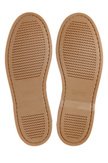 LOAKE PADSTOW BOAT SHOE BROWN WAXY - Image 4