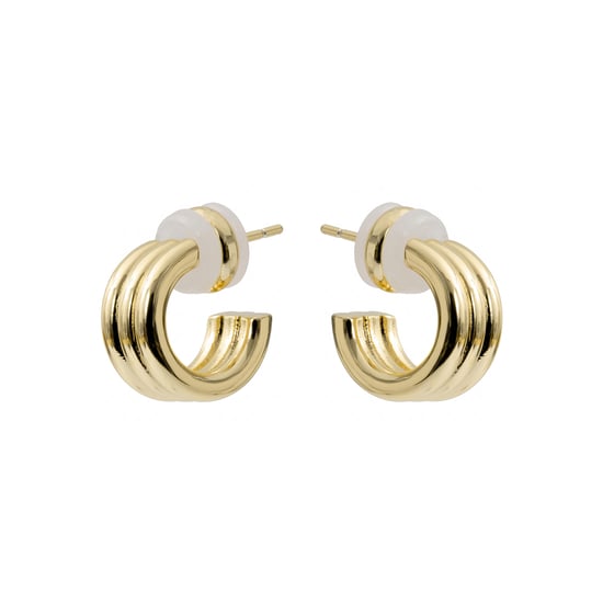Luxenter Ohrringe mit 18-karätiger Gelbgold-Finish – Sungi - Image 2