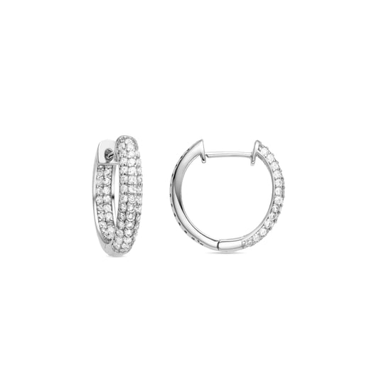 Luxenter Ohrringe aus 925er Sterlingsilber mit Zirkonia, rhodiniert – Deuka - Image 1