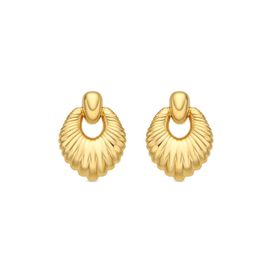 Luxenter Ohrringe mit 18 Karat Gelbgold-Finish – Rajba - Image 1
