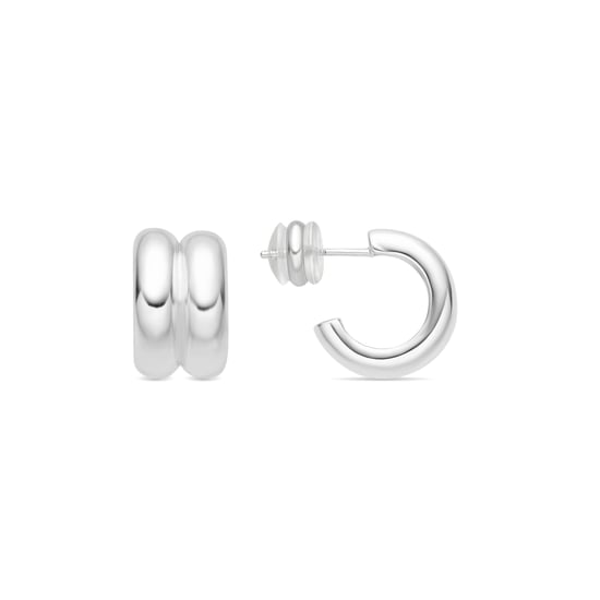 Luxenter Ohrringe mit Silber-Finish – Tudfu - Image 1