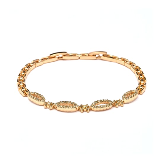 Luxenter Armband mit Zirkonia, 18 Karat Gelbgold-Finish – Velself - Image 1