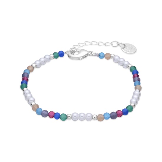 Luxenter Armband aus mehrfarbigem Kristall mit Rhodium-Finish – Sury - Image 1