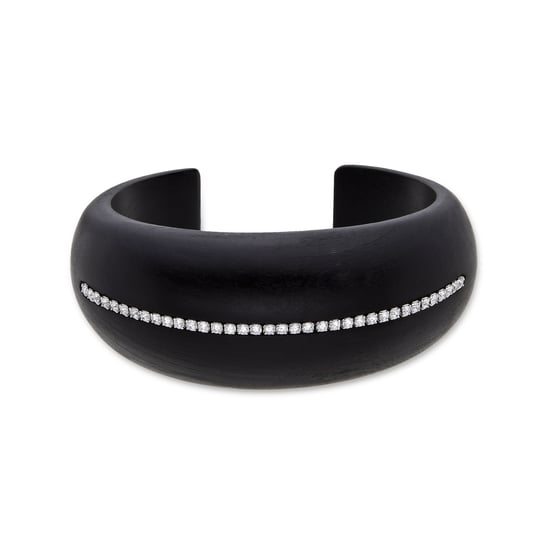 Luxenter Armband aus 925er Sterlingsilber und schwarzem Holz mit Rhodiumbeschichtung – Iwox - Image 1