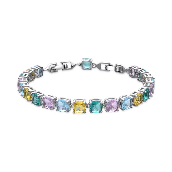 Luxenter Armband mit Silber-Finish und mehrfarbigem Zirkonia – Dow - Image 1