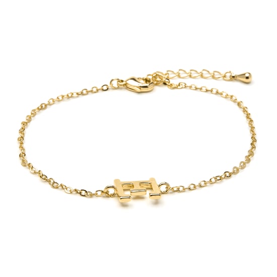 Luxenter Armband mit 18-karätiger Gelbgold-Oberfläche – Alphabet - Image 1