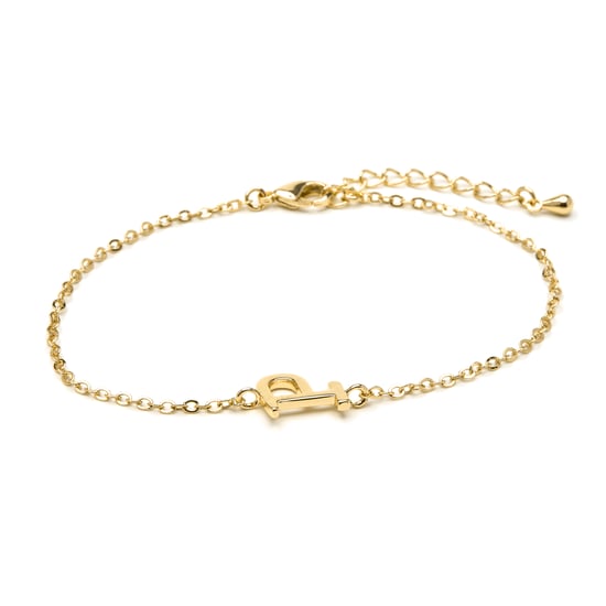 Luxenter Armband mit 18-karätiger Gelbgold-Oberfläche – Alphabet - Image 1