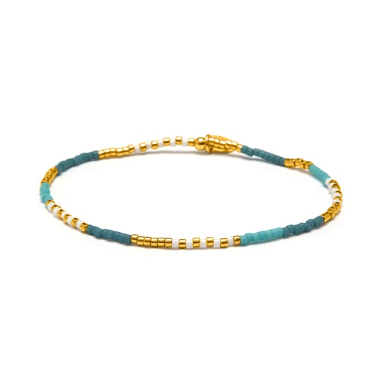 Luxenter Armband aus mehrfarbigem Kristall mit 18 Karat Gelbgold-Finish – Sisak - Image 1
