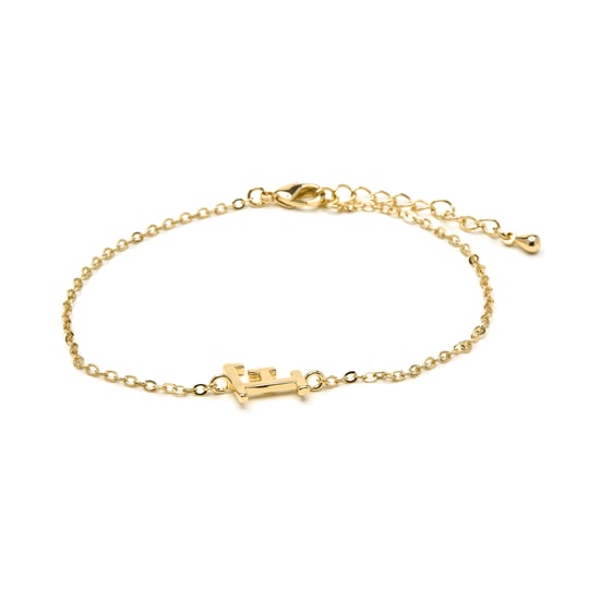 Luxenter Armband mit 18-karätiger Gelbgold-Oberfläche – Alphabet - Image 1