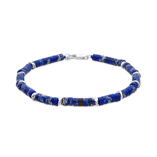 Luxenter Armband in Silberoptik und mit natürlichem Lapislazuli – Silbi - Image 1