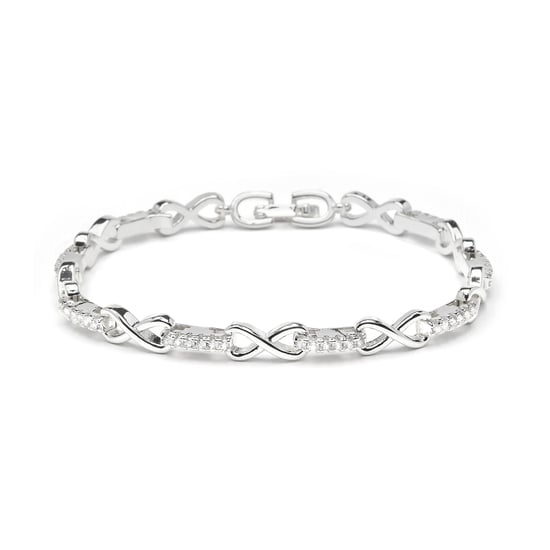 Luxenter Armband aus funkelndem Zirkonia mit Rhodiumbeschichtung – Raak - Image 1