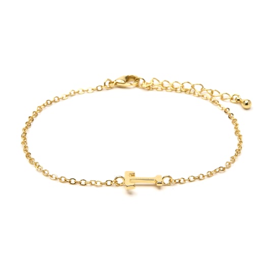 Luxenter Armband mit 18-karätiger Gelbgold-Oberfläche – Alphabet - Image 1